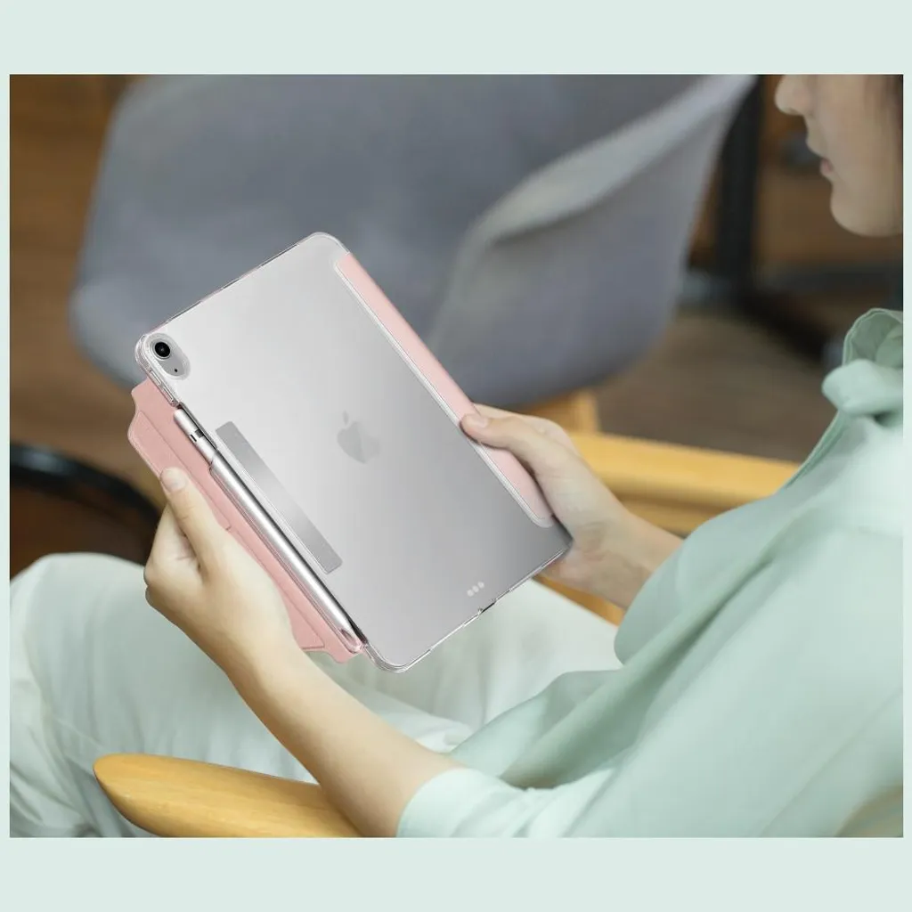 Smart case iPad 10.9 protection écran UNIQ Camden Click grise
