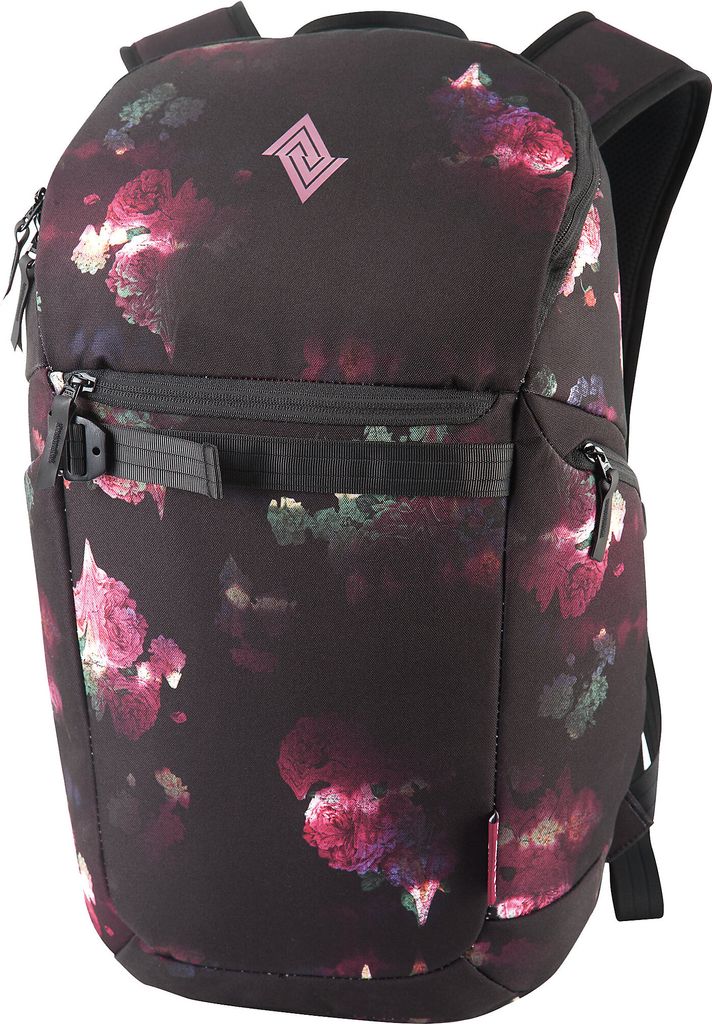 NITRO Laptoprucksack Rucksack mit Laptopfach Urban Collection Nikuro Backpack 26L Black Rose schwarz mehrfarbig