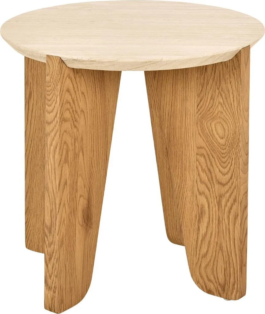 Table d'Angle Dockland Beige pour Optimiser les Petits Espaces