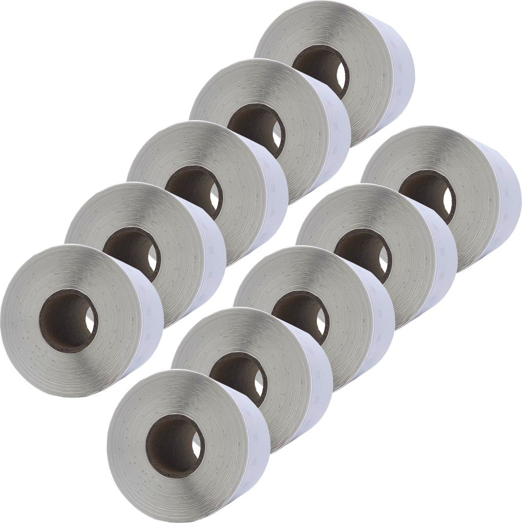 DULA Etiketten - Kompatibel mit Dymo Compatible labelprinter 550 labels - Weiß - 99014 - S0722430 - Adresetiketten - 10 rollen - 101 x 54 mm - 220...