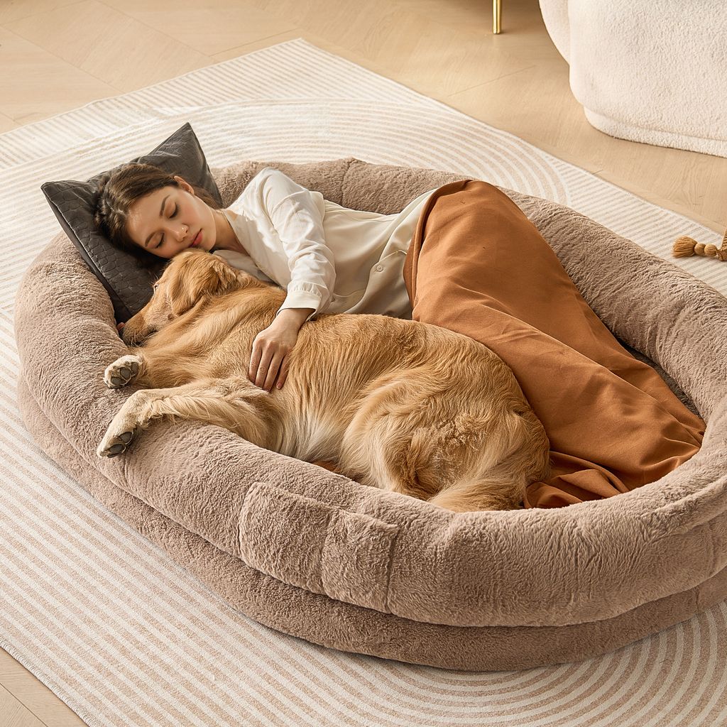 VEVOR Hundebett für Menschen, 183 x 122 x 25 cm, Hundebett Produktbild