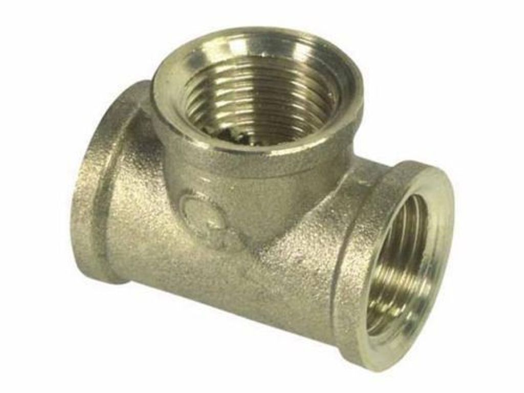 Messing T-Stück 3/8" Bis 1" : Gewinde - 3/4"