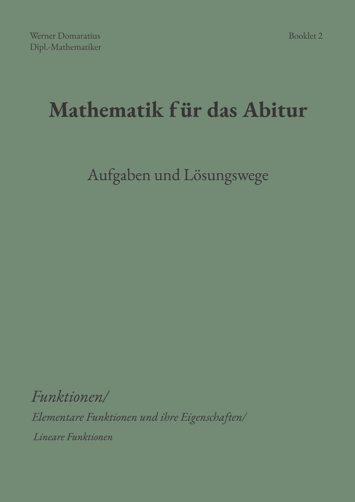 Mathematik für das Abitur