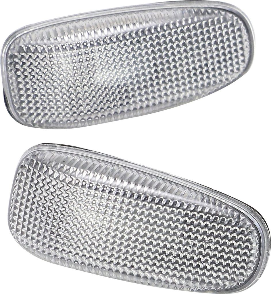2x Premium Seitenblinker Blinker in Silber für Mercedes W210 S210 R170 A208