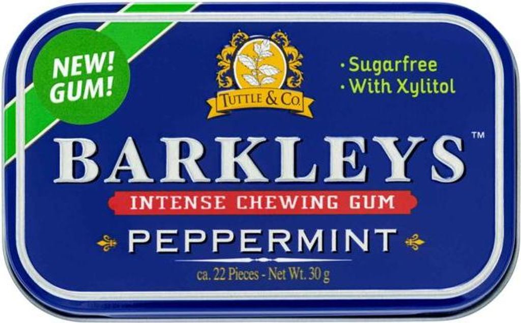 Barkleys Intense Peppermint Gum gomma da masticare senza Immagine del prodotto 