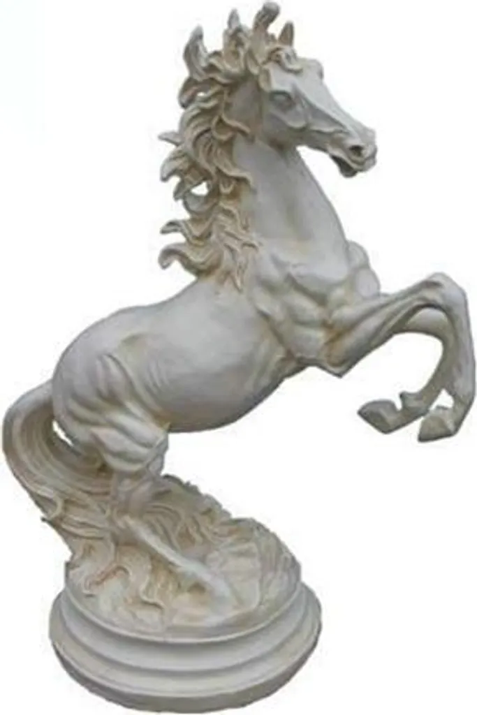 Statue de Cheval Pégase en Cuivre Style Abstrait Contemporain 64 cm