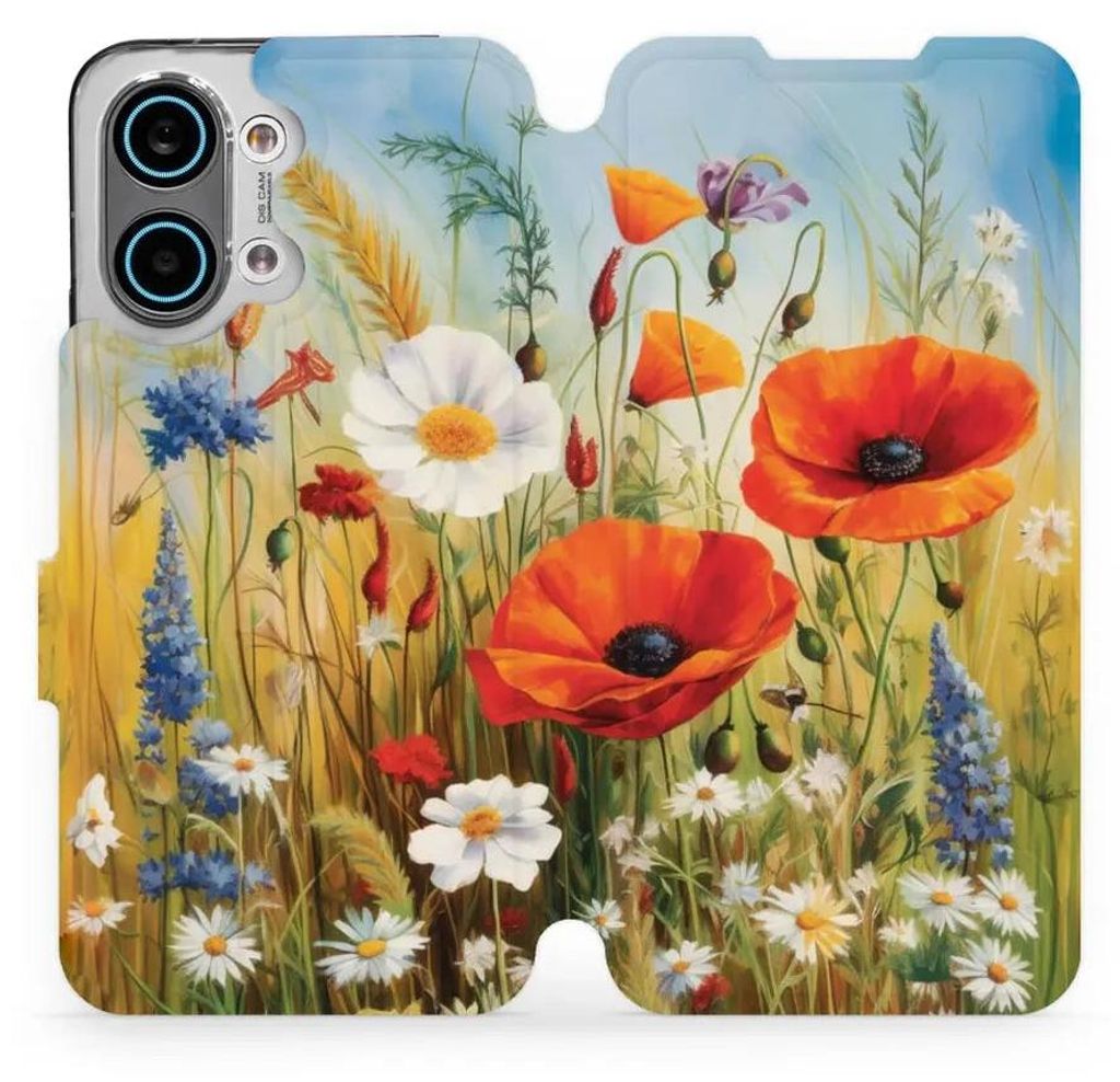 Handyhülle mit klappe für Xiaomi POCO X8 Pro Max, Mobiwear Book, Wiesenblumen