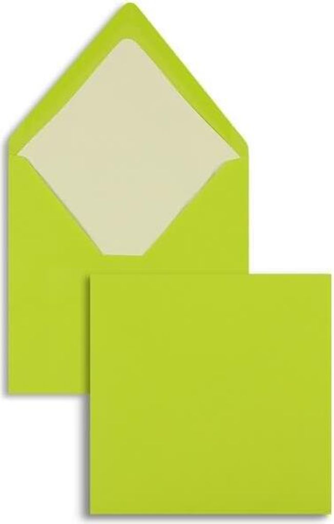 Briefumschläge 164x164mm 100g/qm gummiert VE=100 Stück maigrün