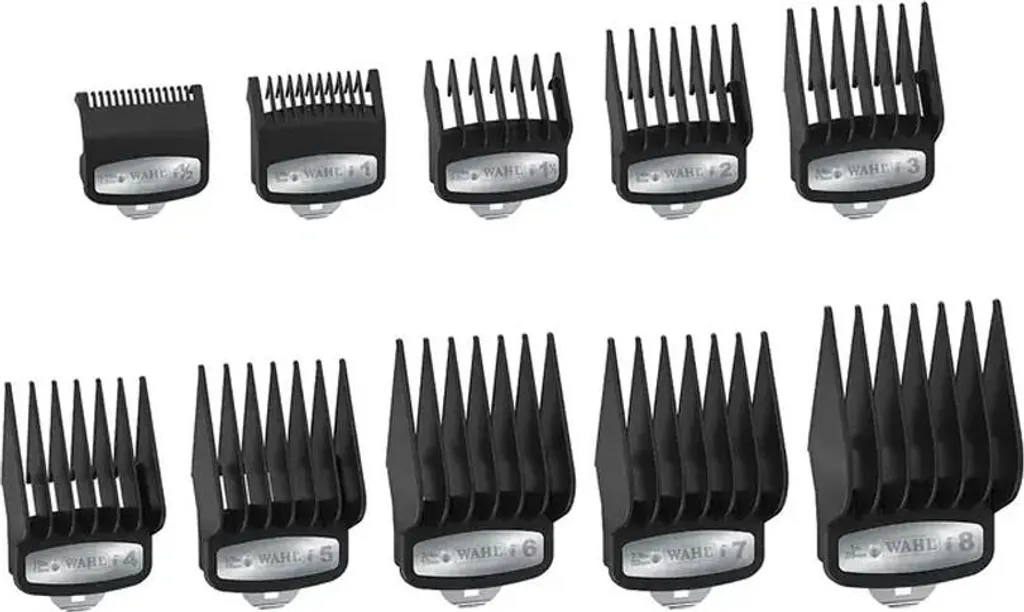 Wahl Set 10 Contre-peignes Premium Fixation Métallique Ultra Stable