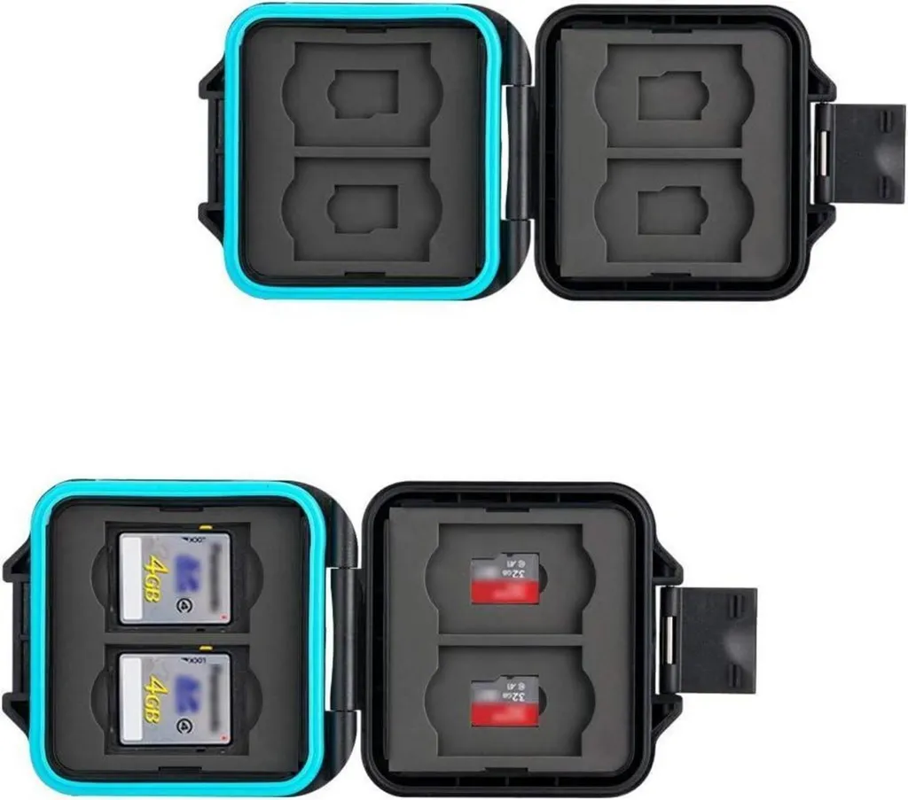 Étui de protection étanche pour 4 cartes SD et 8 cartes Micro SD TF