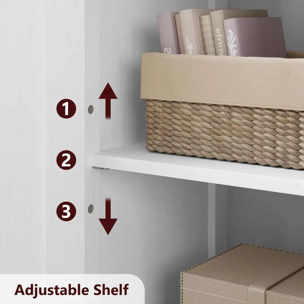Armoire de rangement compacte blanche : optimisez vos petits espaces - 7