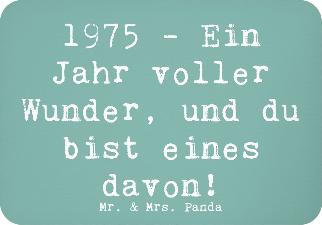 Mr. & Mrs. Panda magnet Spruch 1975 Geburtstag Wunder - Meeresbrise - Geschenk, Glückwunsch, whiteboardmagnet, Jahr, haftmagnet, feiern, Jahrgang,...
