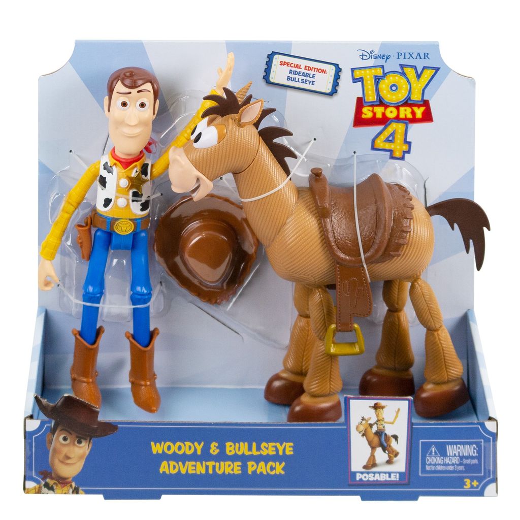 Toy Story 4 2er Actionfiguren Pack Woody und Bully Abenteuerset, Mattel GDB91 