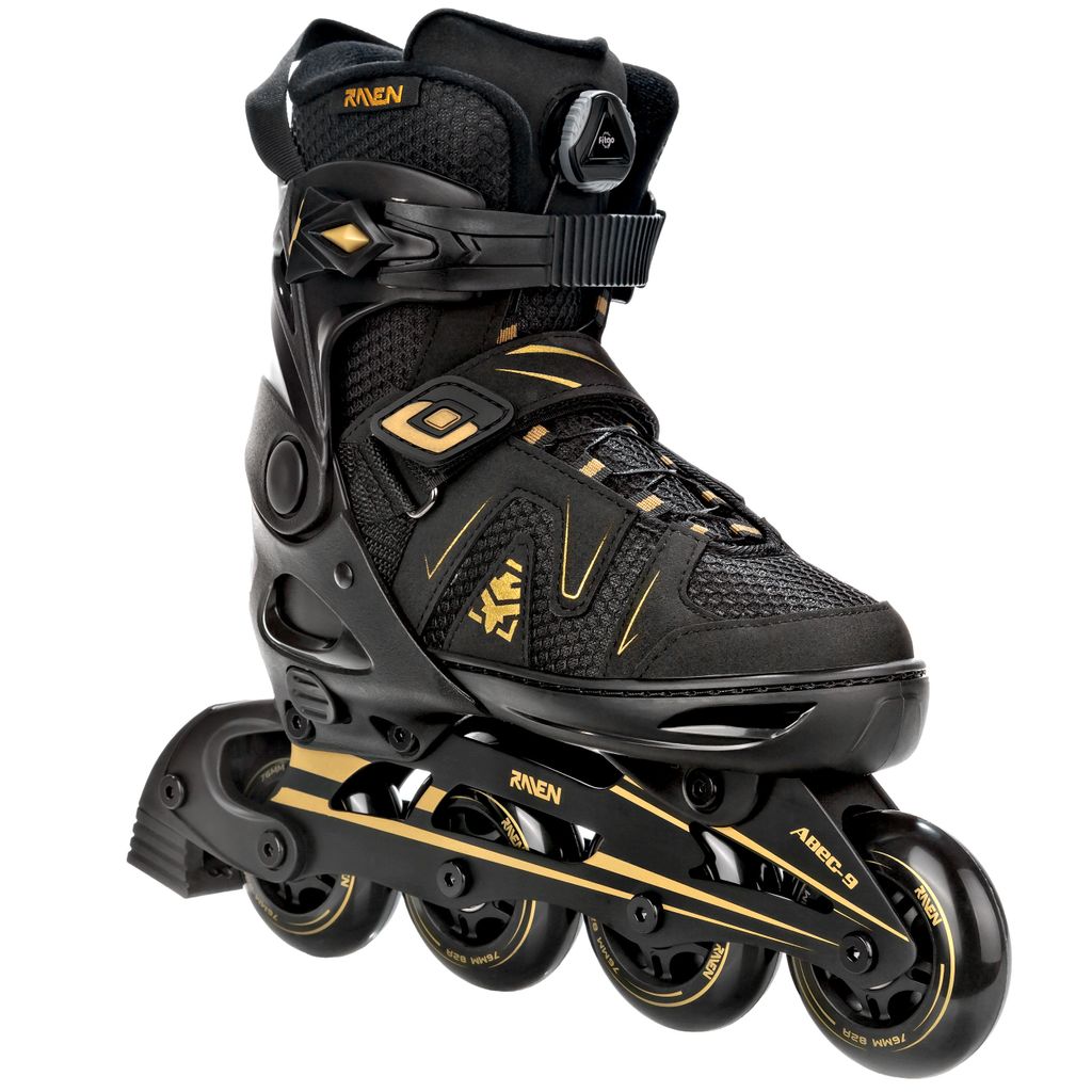 RAVEN Inlineskates Inliner Pulse PRO Gold verstellbar 40-43 Produktbild 