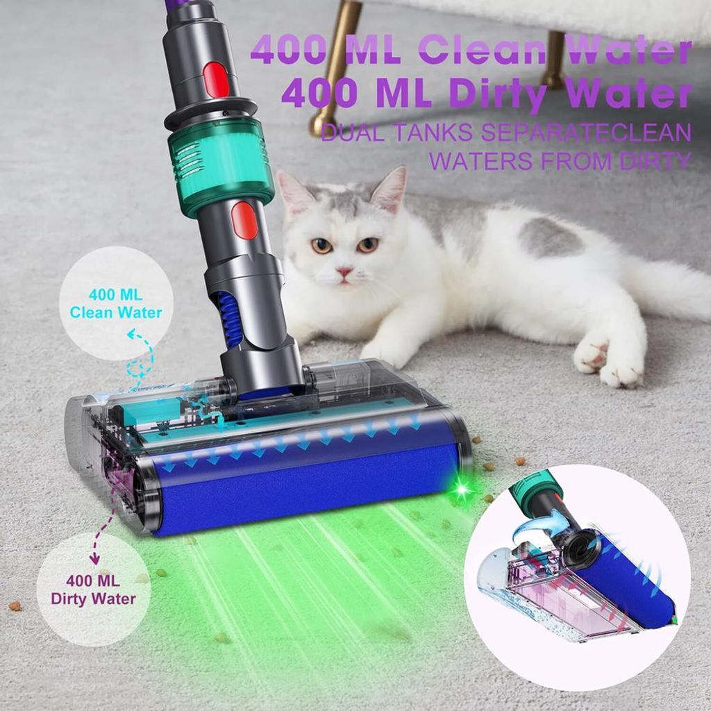 Elektrischer Wischaufsatz für Dyson V11 V10 V8 V7 V15 Produktbild 4