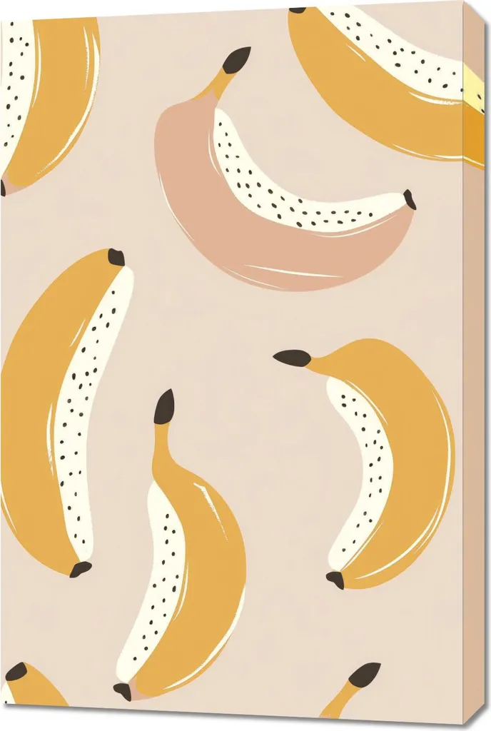 Quadro Banane 60x90 per Cameretta | Idea Regalo Bambino e Bambina