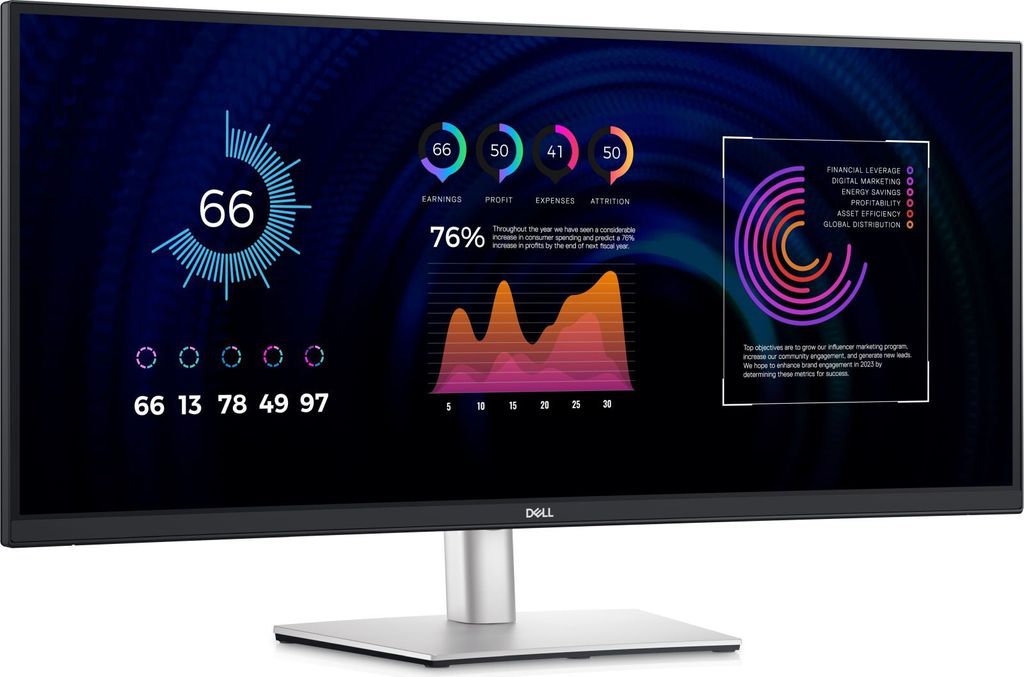 Dell 34 Curved USB-C Hub Monitor P3424WE - 86.5cm 34" BasisGeschwungener Dell - Hub