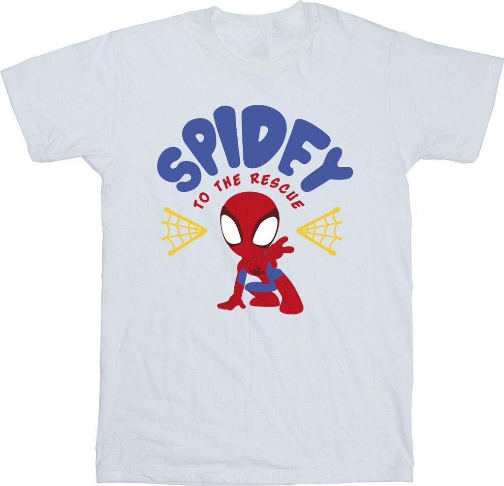 Marvel - "Spidey And His Amazing Friends Rescue" T-Shirt für Herren BI45556 (M) (Weiß)