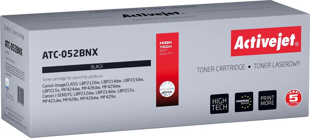 Toner Noir Haute Capacité 9200p pour Remplacer Canon 052BK XL Vite