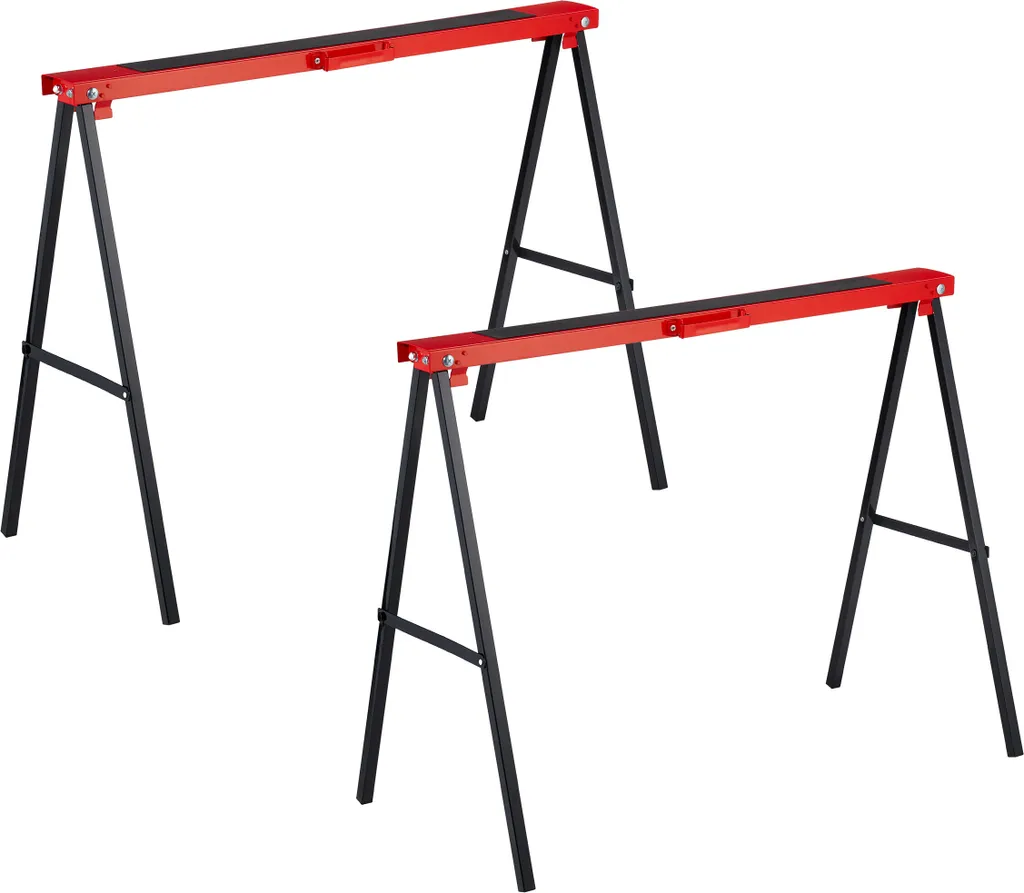 Support de travail pour bricolage lot de 2 tréteaux pliables en acier