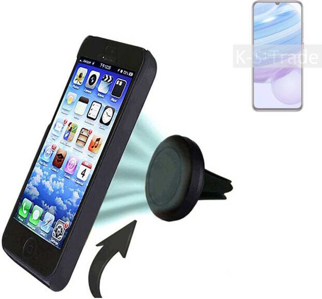 K-S-Trade Kompatibel mit Xiaomi Redmi 10X 5G Auto Handy Halterung KFZ Halter Lüftungsgitterhalterung Air Vent mount Smartphone Halter