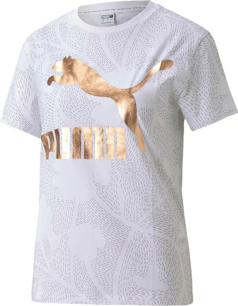 Puma CLASSICS AOP LOGO TEE W WEISS S