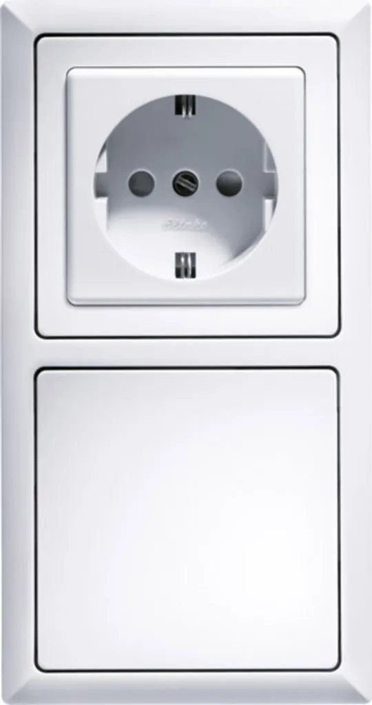 Double Cadre Eltako R2-ws Blanc 30000310 au Design Épuré et Robuste
