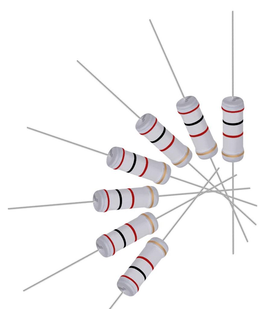 20Stk. 3W 3 Watt Metalloxid Schicht Widerstand Axiales Leitung 2K Ohm ¡À5% Toleranz