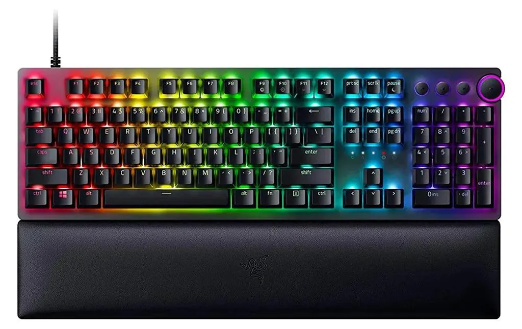Clavier Gamer Filaire Razer Huntsman V2 RGB avec Pavé Numérique Nord