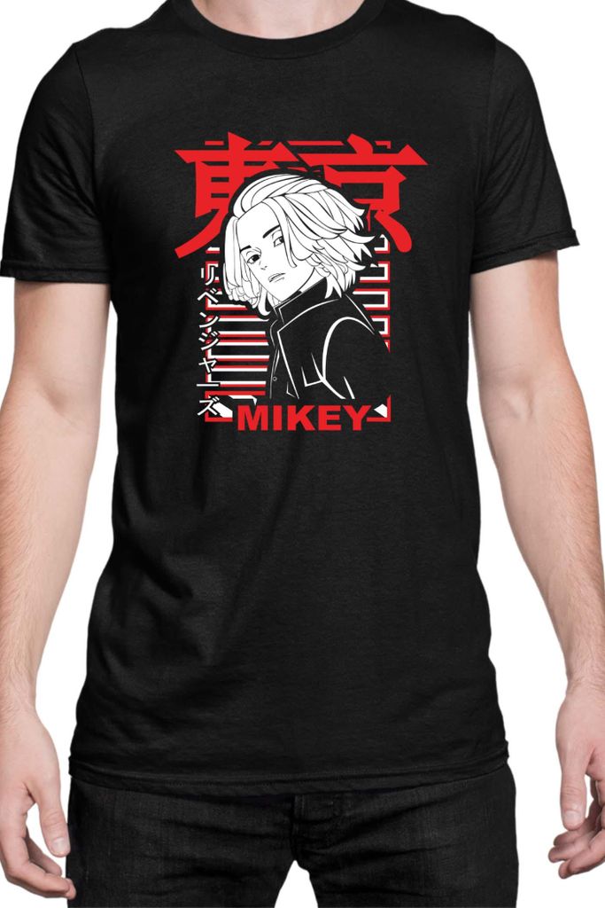 Herren T-Shirt Manga Japan Anime Comics Animation Tokyo Anime Revengers 0022, Man 5XL / Schwarz