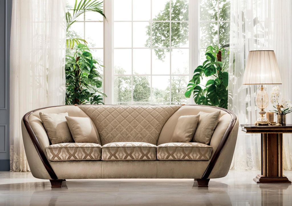 Luxus Klasse 3+1 Italienische Sofagarnitur Möbel Couch Sofa Neu arredoclassic