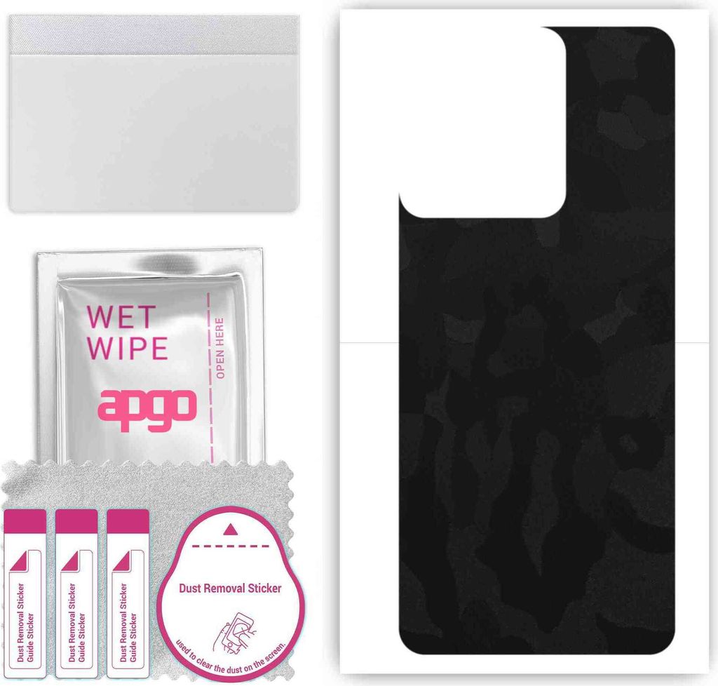 apgo Rückseite Schutzfolie, Skin, kompatibel mit Motorola Edge 50 Pro, Hinten Displayschutzfolie aus Vinylfolie, kratzfest, einfache Montage - Sch...