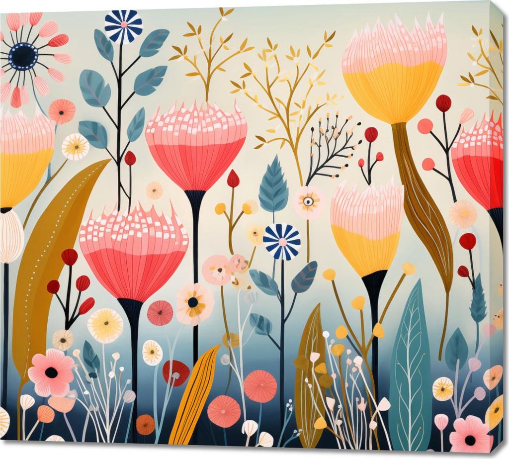 Bild 100x90cm Garten der Träume