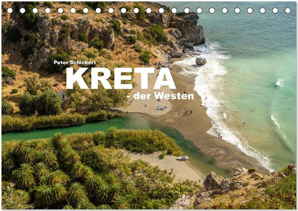 Kreta - der Westen (Tischkalender 2026 DIN A5 quer), CALVENDO Monatskalender