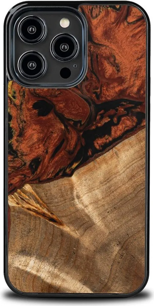 Cover Bewood iPhone 14 Pro Max 4 Elementi Fuoco - Protezione e Legno