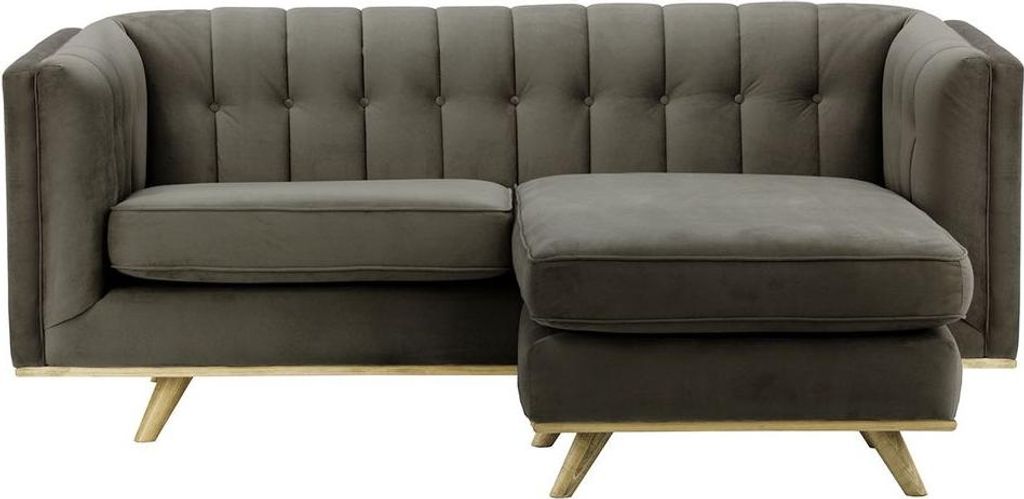Ecksofa Vicenza beidseitig montierbar-Velluto 19-wax black