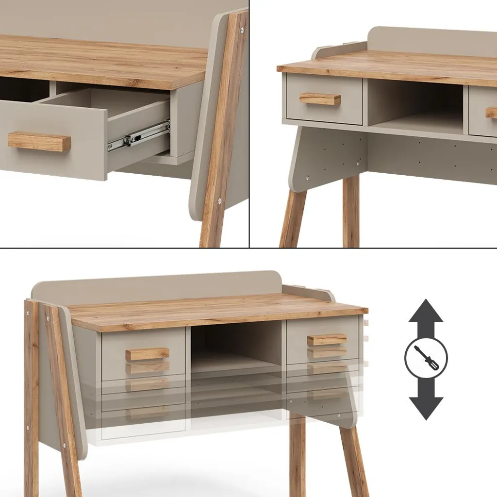 Bureau Vitalispa Malia Cachemire et Artisan 97x51 cm Modèle 58370