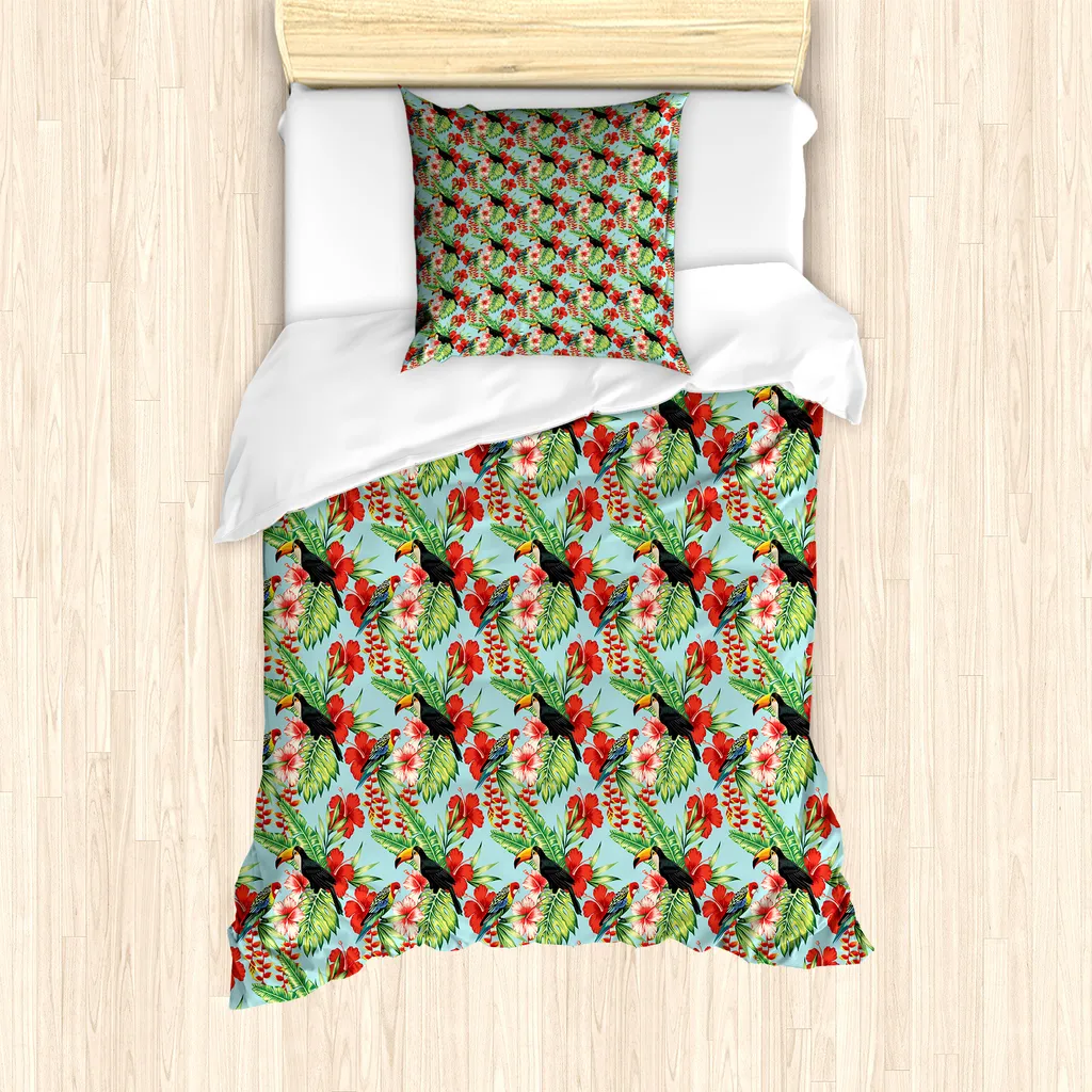 Copripiumino ABAKUHAUS 135x200 Microfibra Anallergica Tropicale