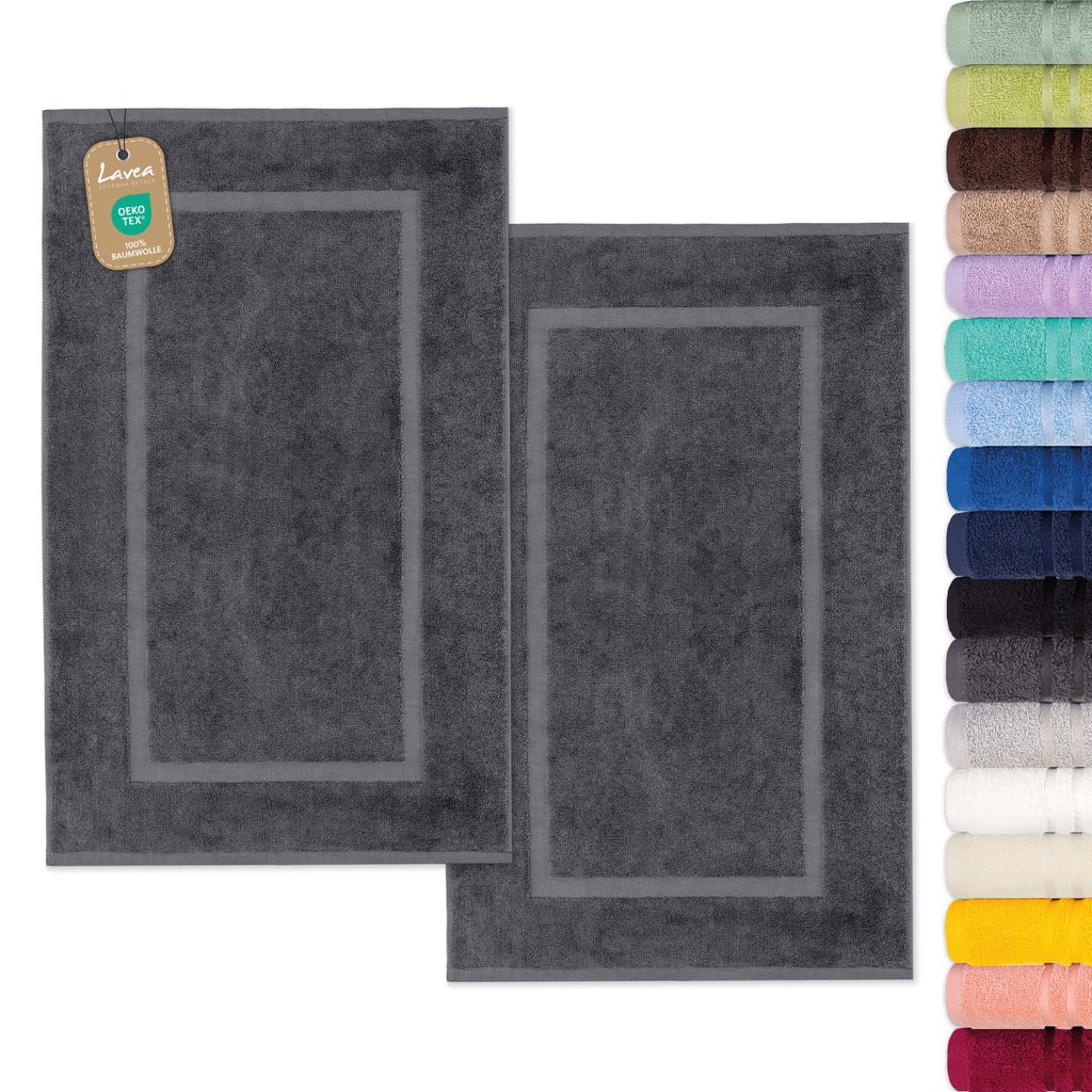 Zestaw 2 sztuk mat do łazienki Lavea®, 50x80 cm, dywanik Zdjęcie produktu 