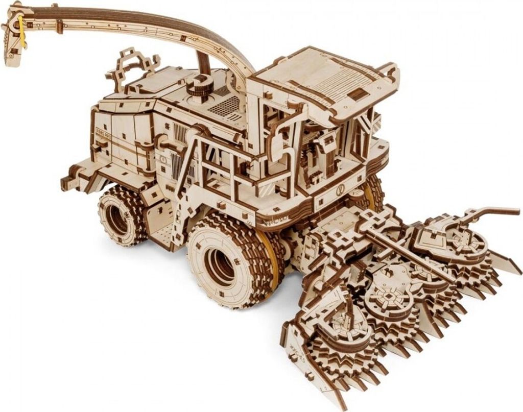 EWA Eco-Wood-Art - 3D-Holzpuzzle für Jugendliche und Erwachsene, 14+ - ERNTEMASCHINE FS80 - DIY-Bausatz, Selbstmontage, kein Kleber erforderlich -...