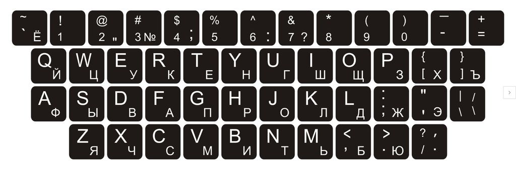 Samolepky na celou klávesnici pro notebooky a PC 11x13 Obrázek produktu 