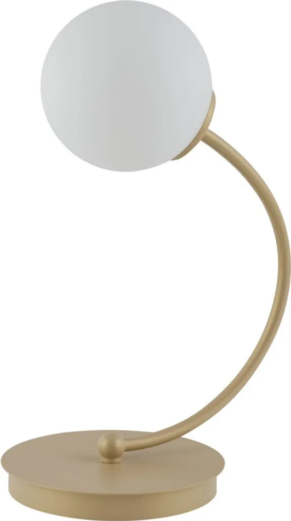 Lampe de chevet design Velvet métal doré et blanc pour la chambre