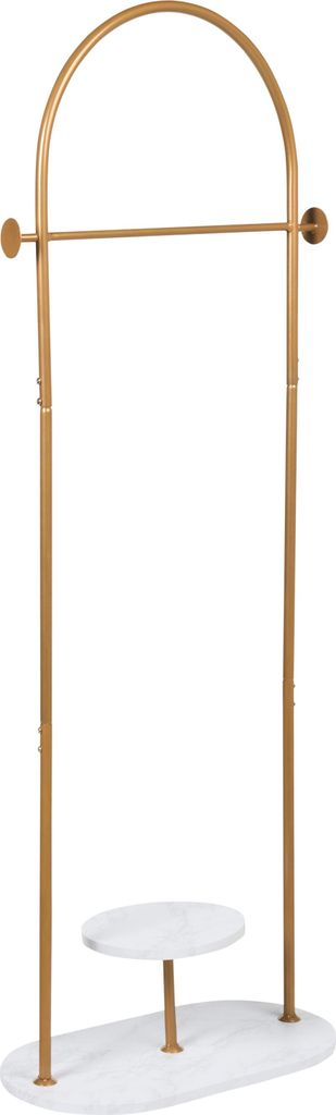 BELIANI Kleiderständer Gold u. Weiß Metall 174 cm Hoch Produktbild 