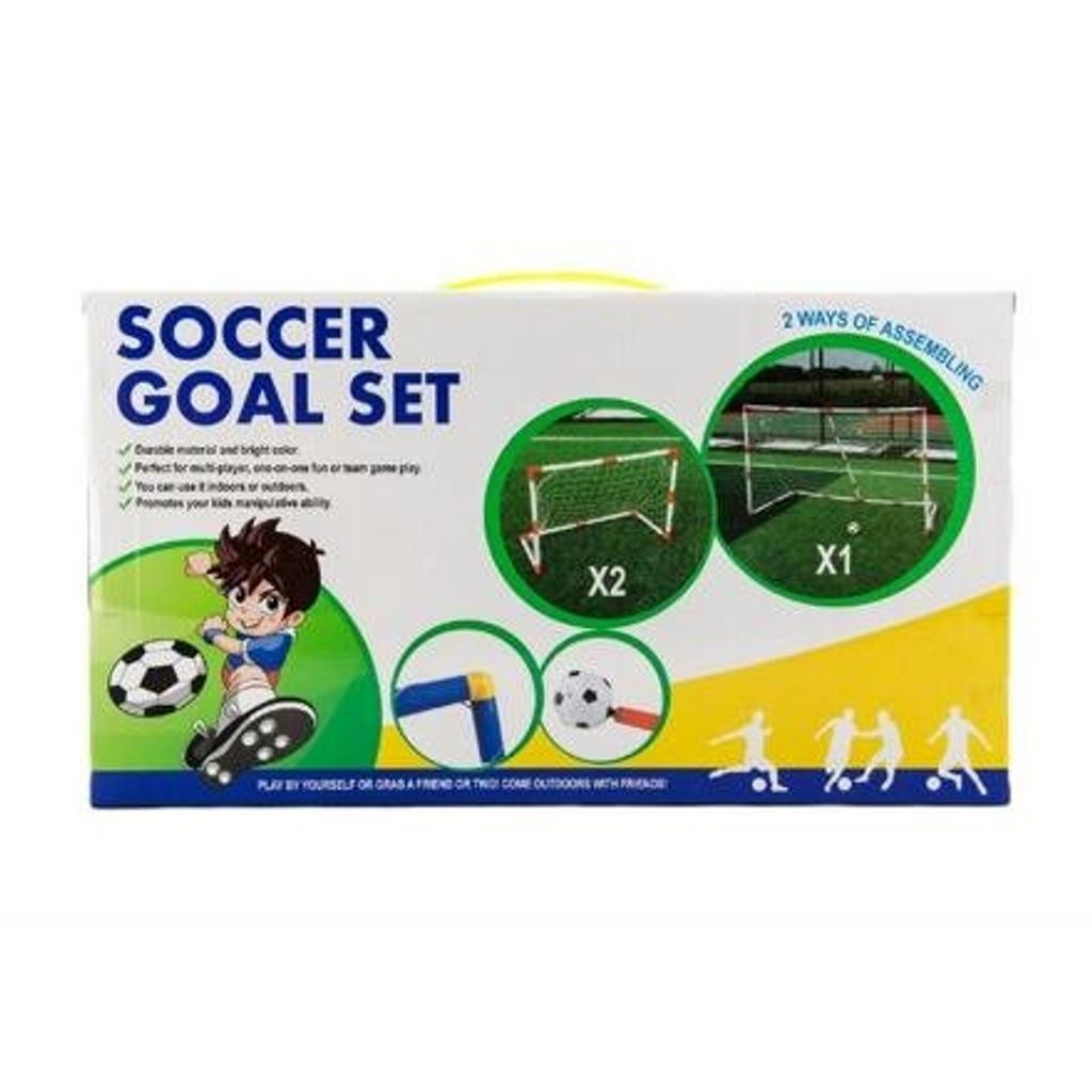 Teddies - Goal Fußball 2in1 + Ball Kunststoff in Box 43x24x16cm