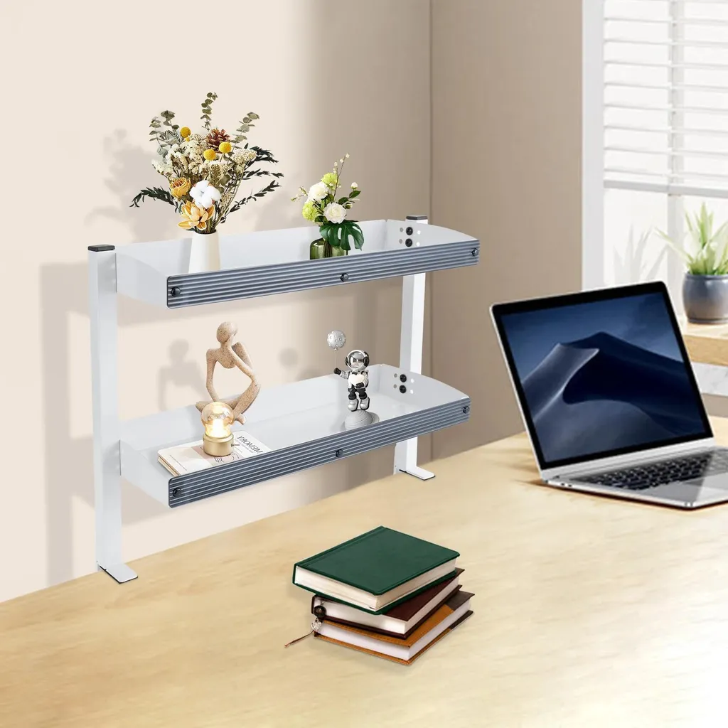 Étagère bureau sans trou - Solution rangement pour bureau encombré - 2