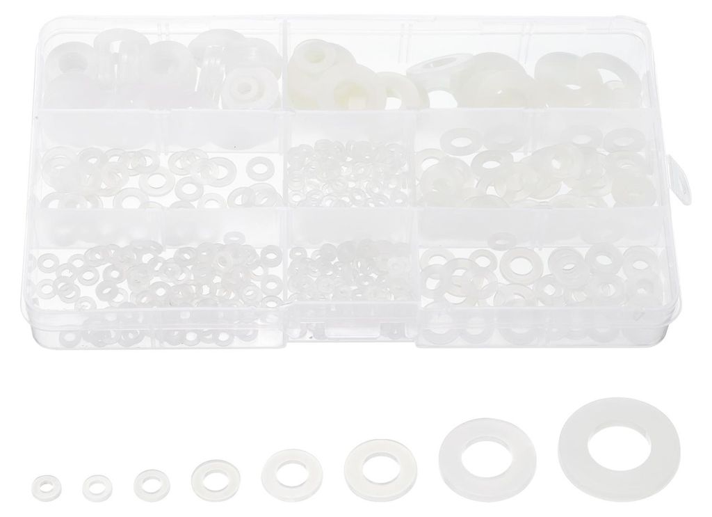520 Stš¹ck Gummi Flach Dichtung Scheiben Sortiment M2.5-M8 Bolzen Distanzstš¹cke 8 Gr??en Unterlegscheiben Flach Dichtung fš¹r Wasserhahn ode...