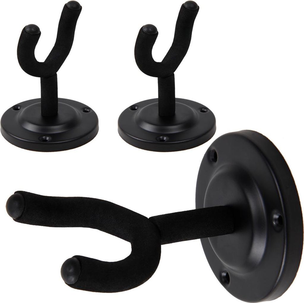 3 Supports muraux instruments guitares basses skateboards Image du produit 