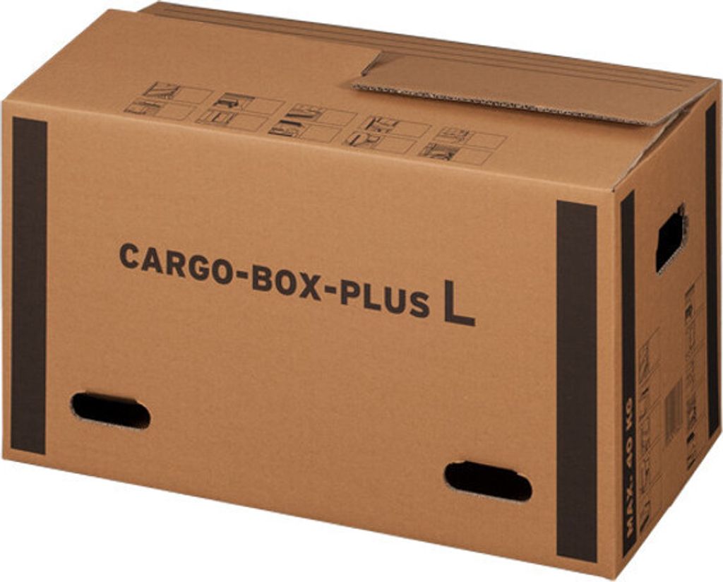 10x Umzugskarton 640x340x360mm Umzugskiste Bücherkarton Faltkarton 1-2-wellig extra stabil