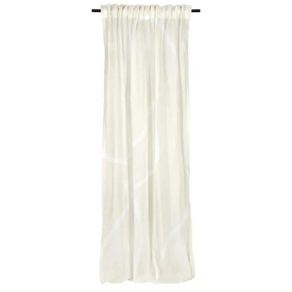Rideau Voilage Transparent ARTSY Nature 130x250 cm pour Fenêtre Haute