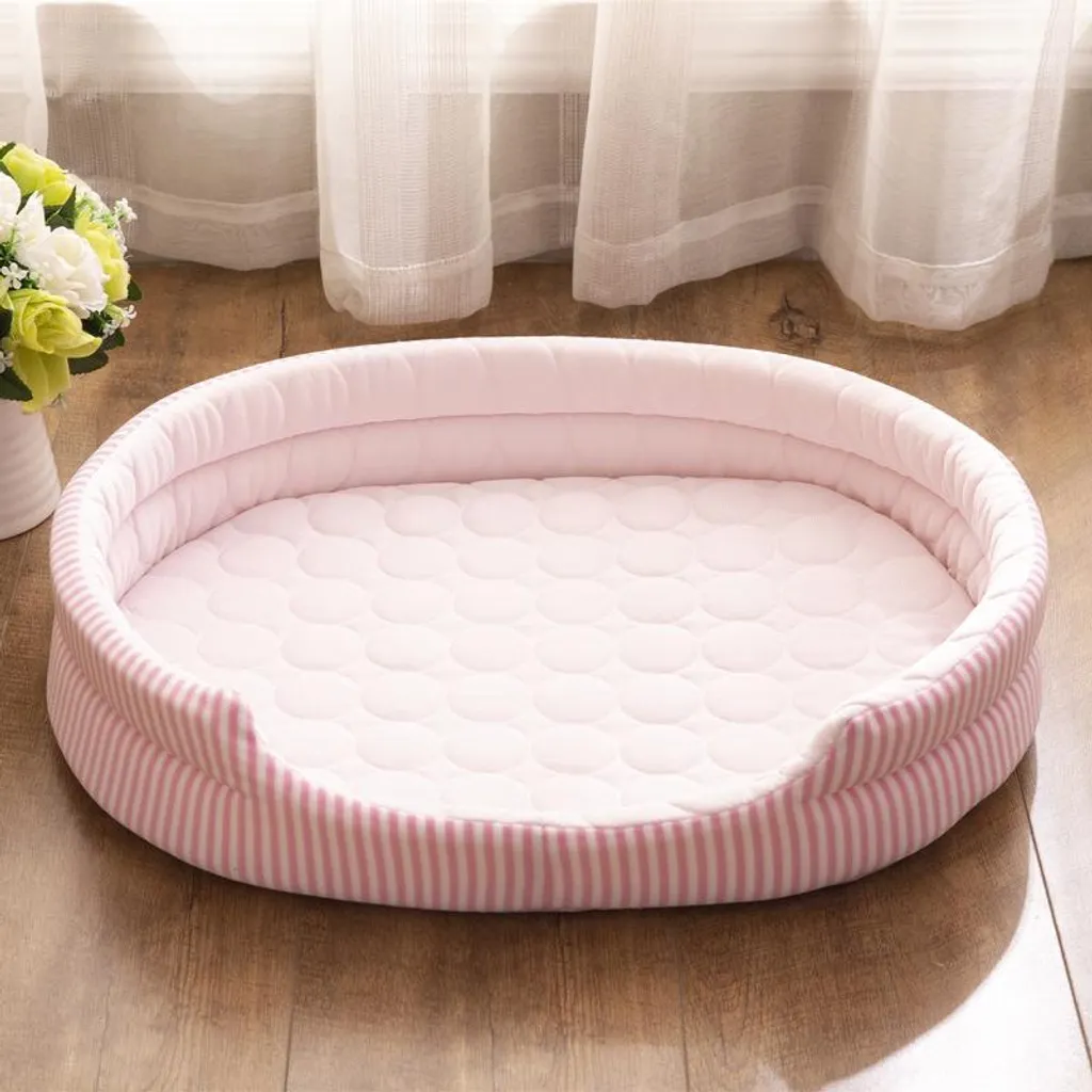 Lit rafraîchissant rose pour chat et chiot - Idéal pour la canicule - 5